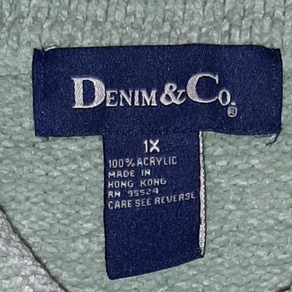 Sweater Sage Green Size: 1X - Picture 2 of 2